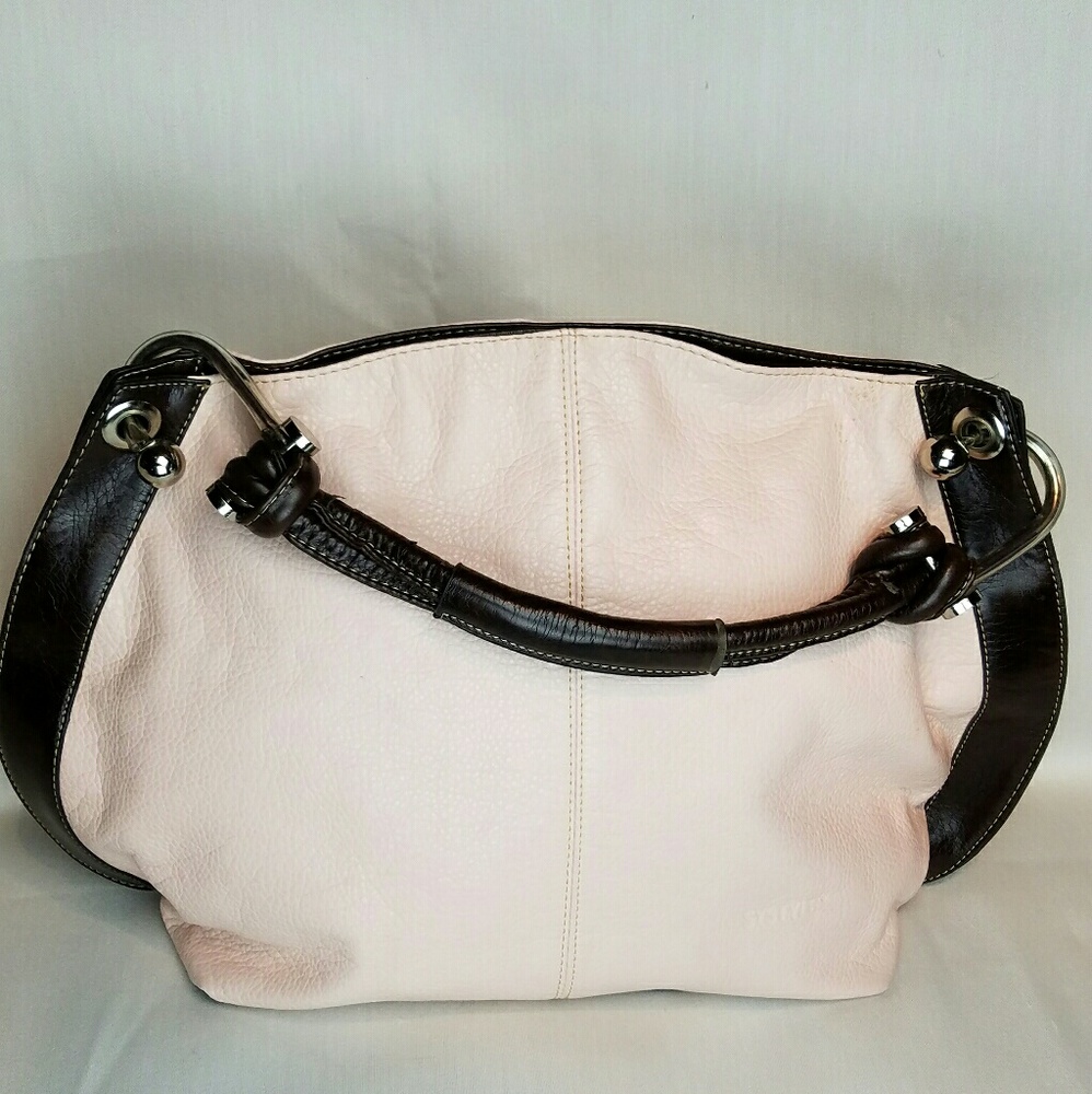 Pink and Brown Handbag